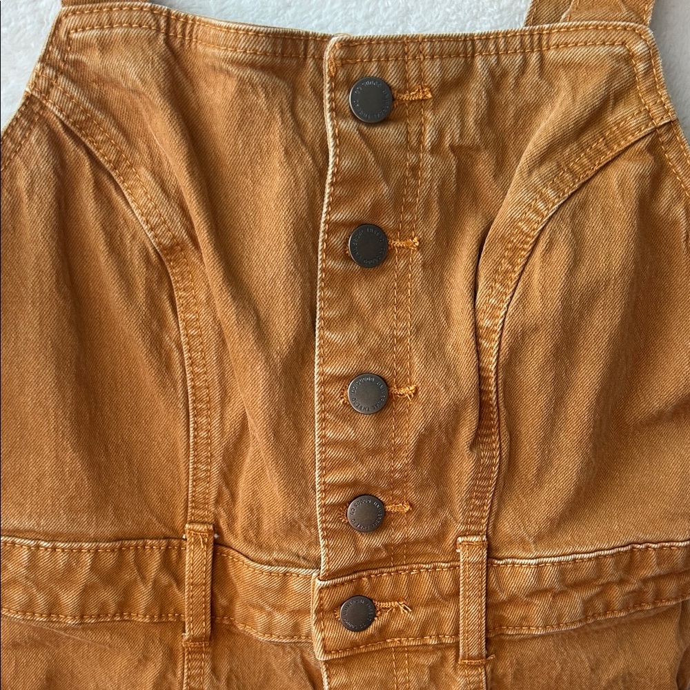 Universal Thread Carmel Brown Button-Front Jumpsu… - image 2